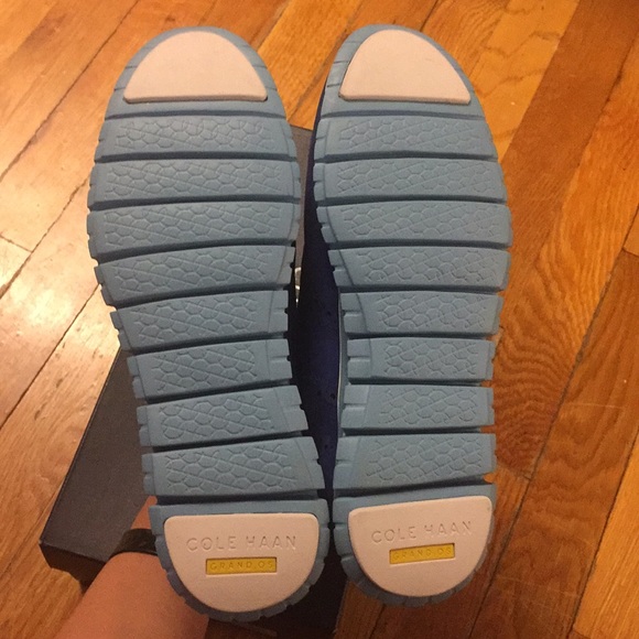 NIB Cole Haan ZeroGrand Wingtip Blue Oxfords, US 9 - Picture 6 of 8